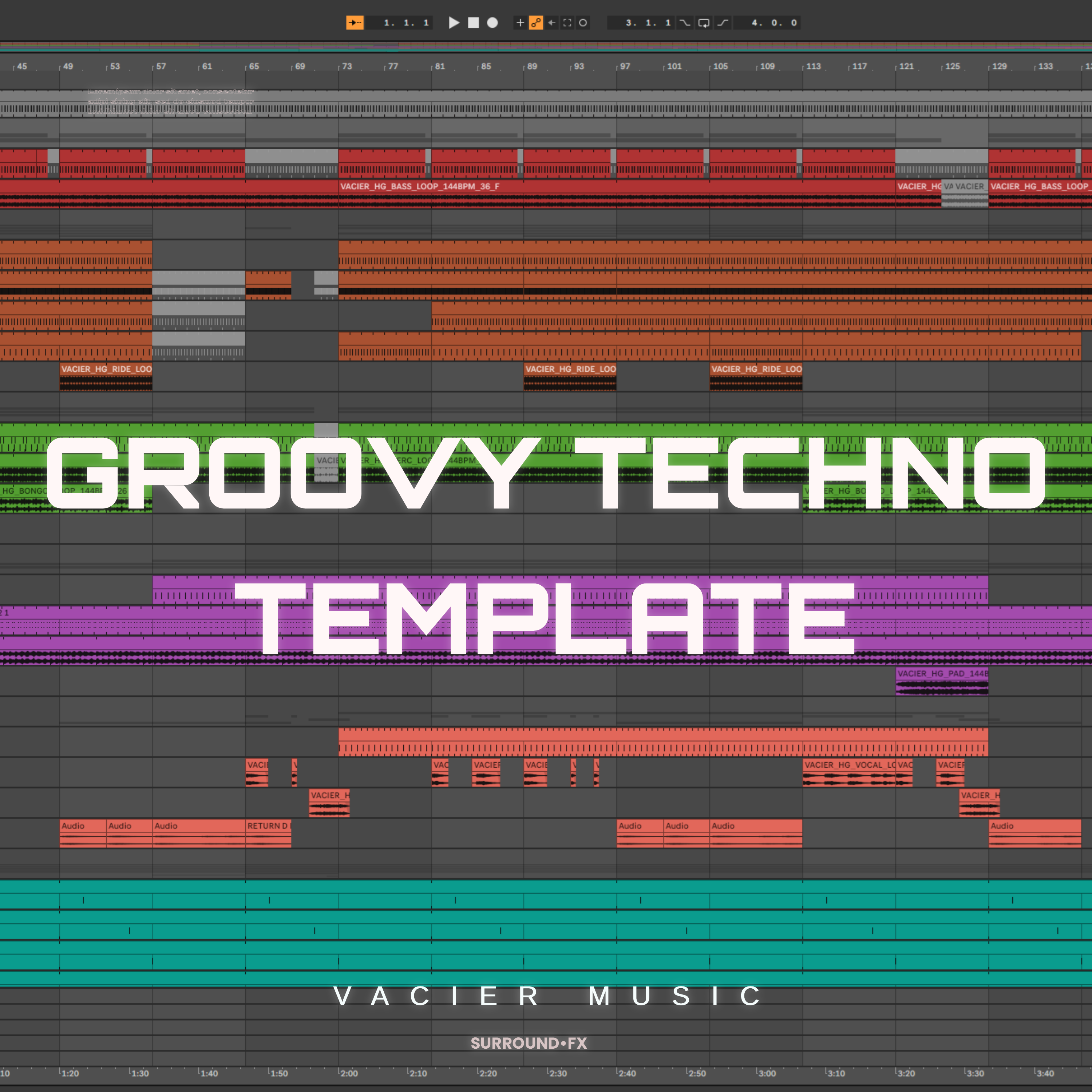 Groovy techno Ableton Template